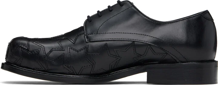 Stefan Cooke Black Star Square Toe Derbys - Image 3