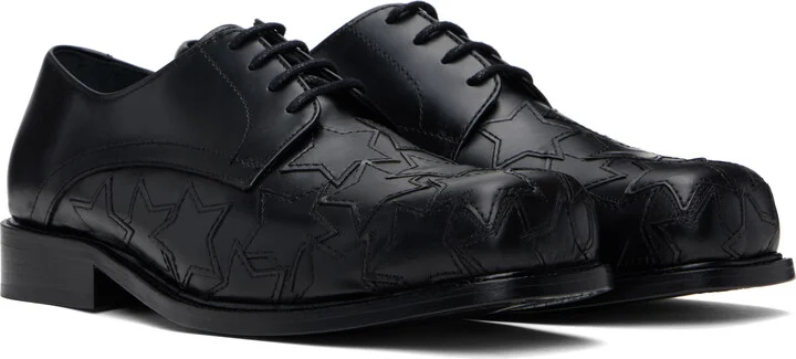 Stefan Cooke Black Star Square Toe Derbys - Image 4