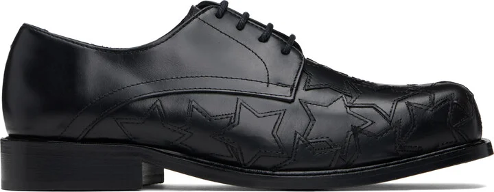 Stefan Cooke Black Star Square Toe Derbys