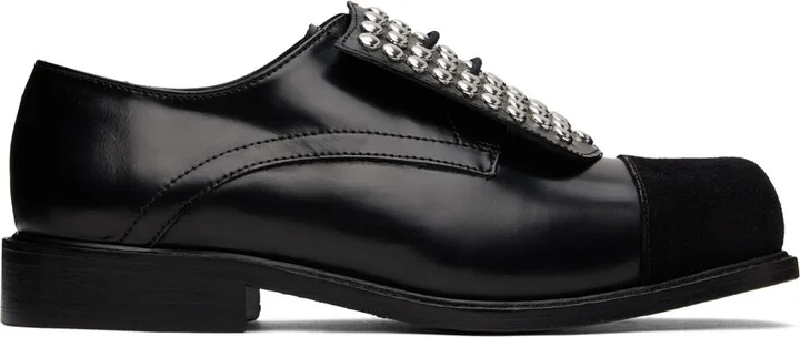 Stefan Cooke Black Studded Shield Derbys