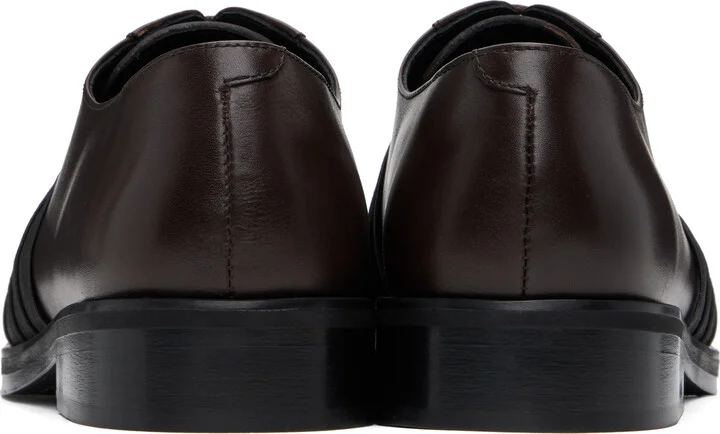 Stefan Cooke Brown Elastic Biker Oxfords - Image 2