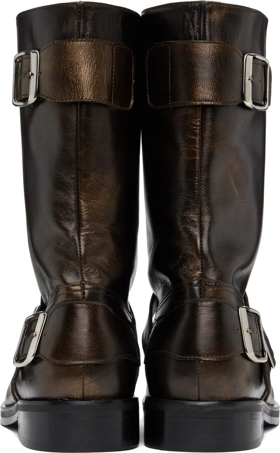 Stefan Cooke Brown Pegasus Boots - Image 2