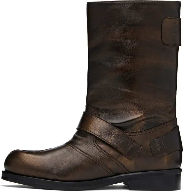 Stefan Cooke Brown Pegasus Boots - Image 3