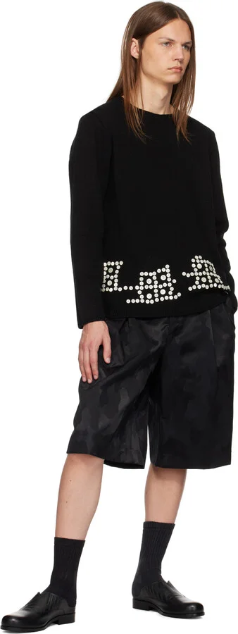 Stefan Cooke SSENSE Exclusive Black Grainy Leather Mules - Image 5