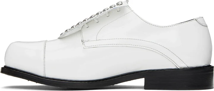 Stefan Cooke White Studded Shield Derbys - Image 3