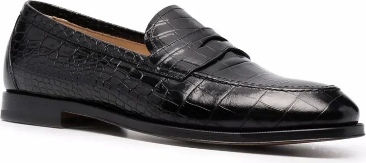 Stefano crocodile-embossed loafers - Image 2