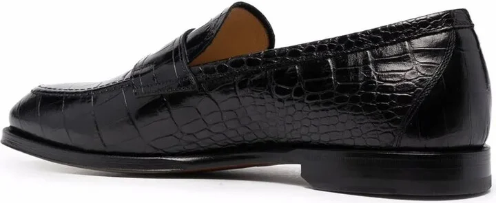 Stefano crocodile-embossed loafers - Image 3