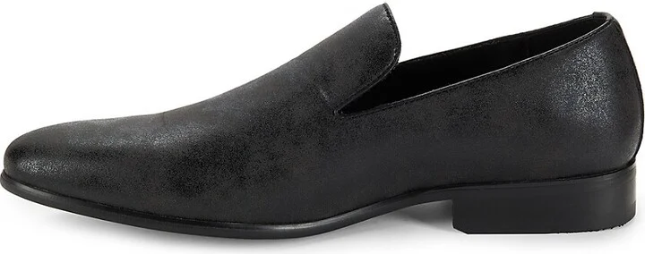 Steffan Washed Faux-Leather Loafers - Image 4