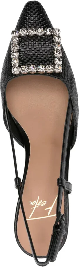 Stefi 60mm crystal-embellished slingback pumps - Image 4