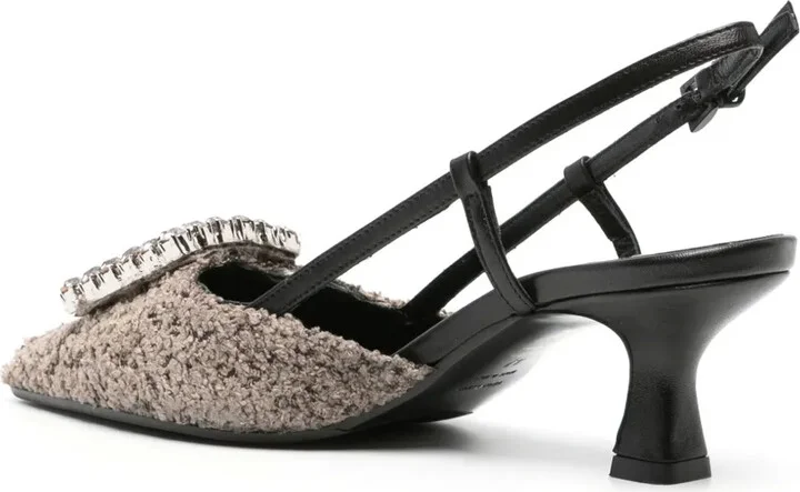 Stefi 60mm crystal-embellished slingback pumps - Image 3