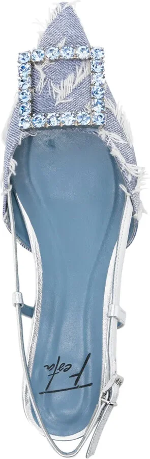 Stefi crystal-buckle slingback sandals - Image 4