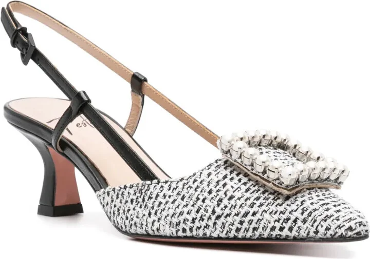 Stefy 50mm tweed pumps - Image 2