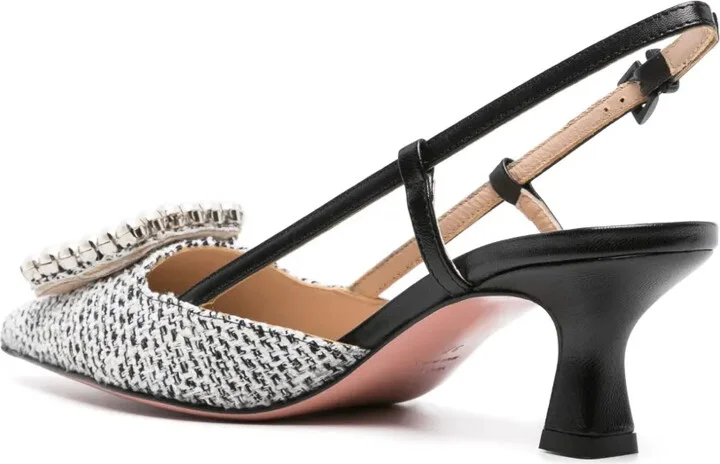 Stefy 50mm tweed pumps - Image 3