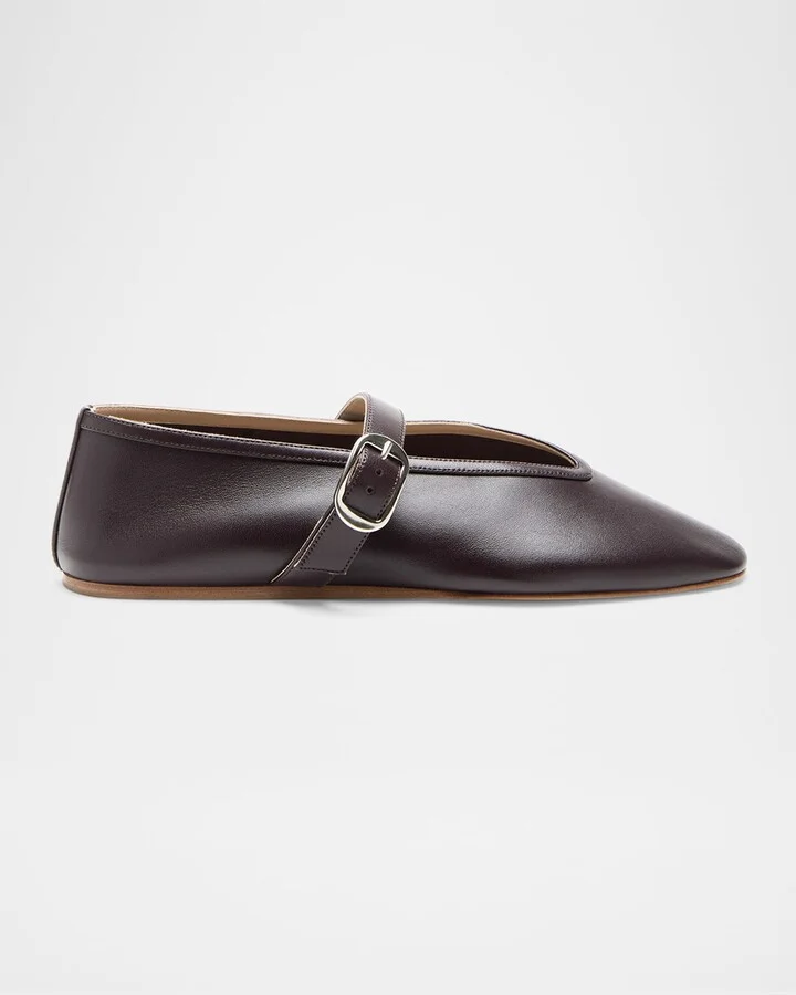 Stella Leather Ballerina Flats
