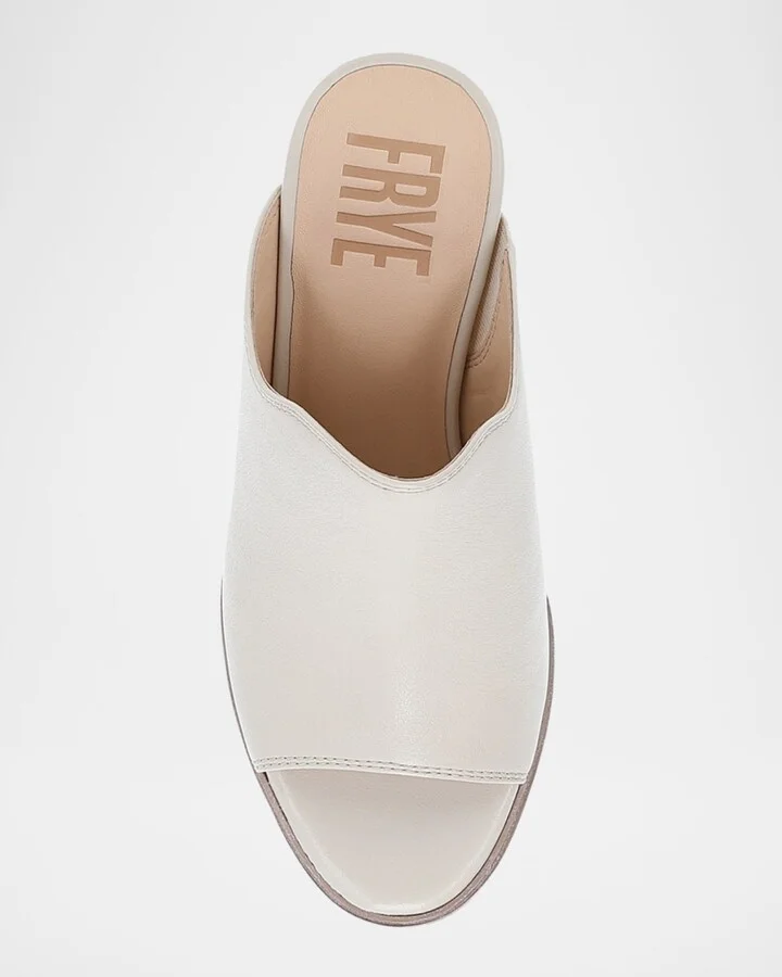 Stella Leather Block-Heel Mule Sandals - Image 4