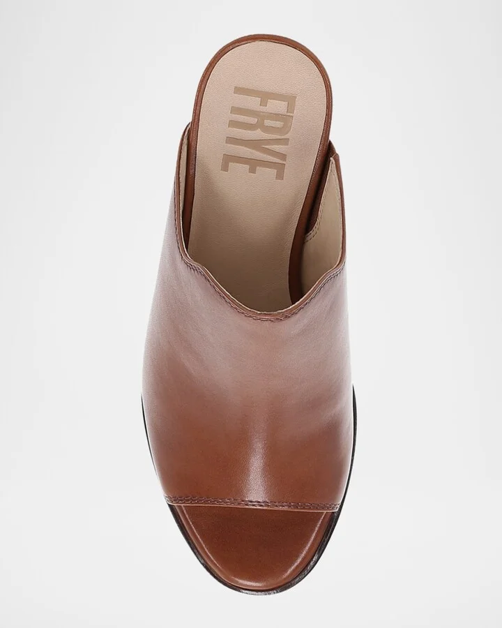 Stella Leather Block-Heel Mule Sandals - Image 4