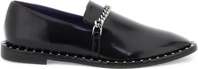 Stella McCartney Almond Toe Slip-On Loafers