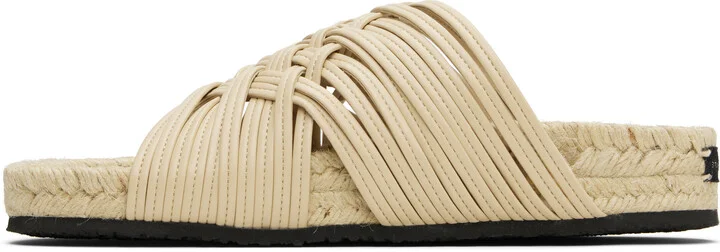 Stella McCartney Beige Gaia Alter Mat Sandals - Image 3