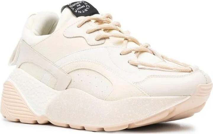 Stella McCartney Beige Polyurethane Blend Eclypse Sneakers - Image 2