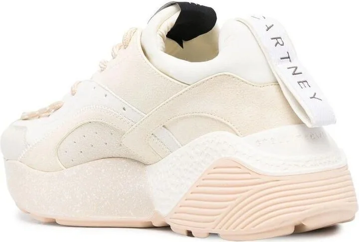 Stella McCartney Beige Polyurethane Blend Eclypse Sneakers - Image 3