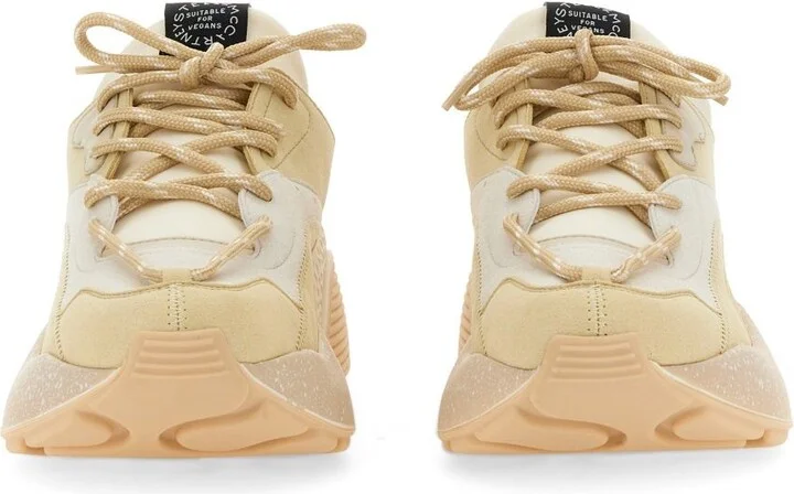 Stella McCartney Beige Polyurethane Blend Eclypse Sneakers - Image 8