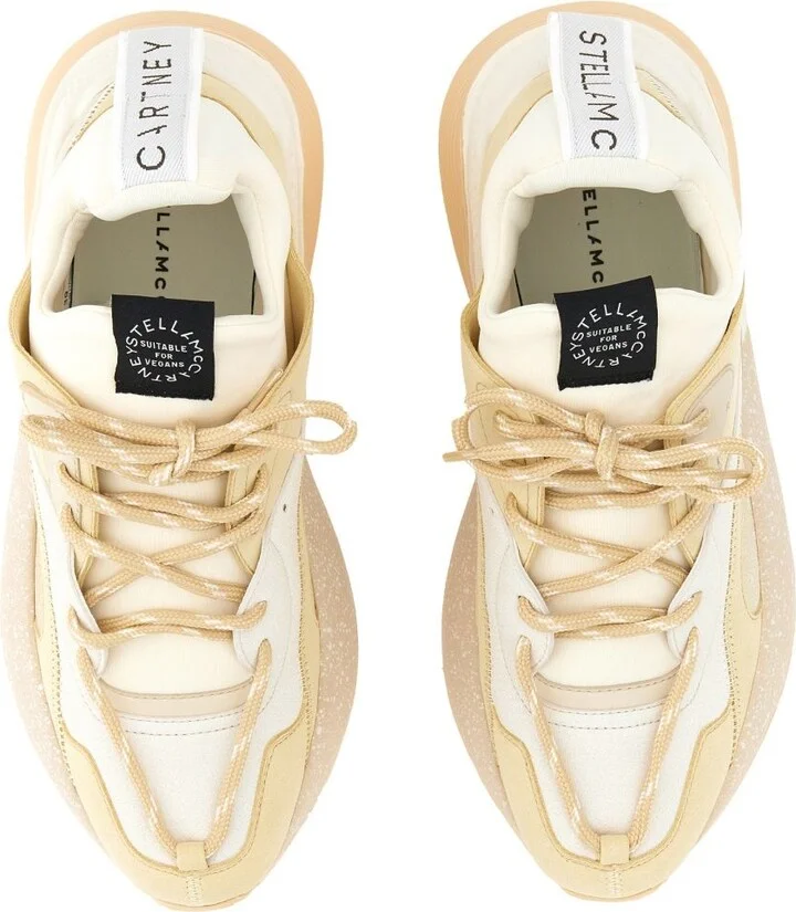 Stella McCartney Beige Polyurethane Blend Eclypse Sneakers - Image 10