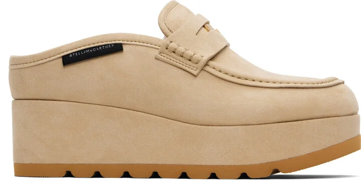 Stella McCartney Beige Sneak-Elyse Platform Loafers