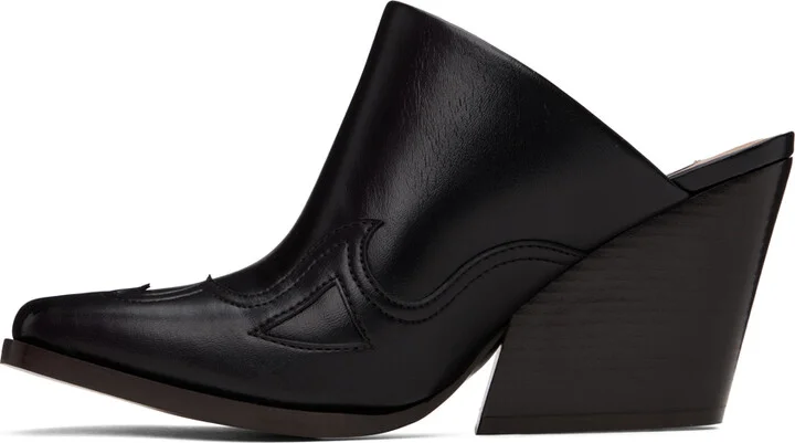 Stella McCartney Black Cowboy Cloudy Mules - Image 3