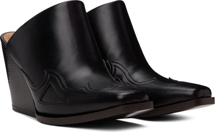 Stella McCartney Black Cowboy Cloudy Mules - Image 4