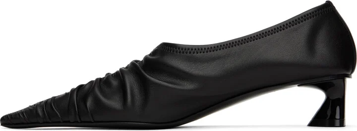 Stella McCartney Black Elsa Ruched Heels - Image 3