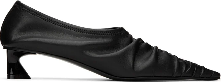 Stella McCartney Black Elsa Ruched Heels