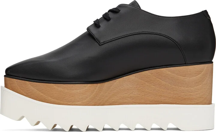 Stella McCartney Black Elyse Oxfords - Image 3