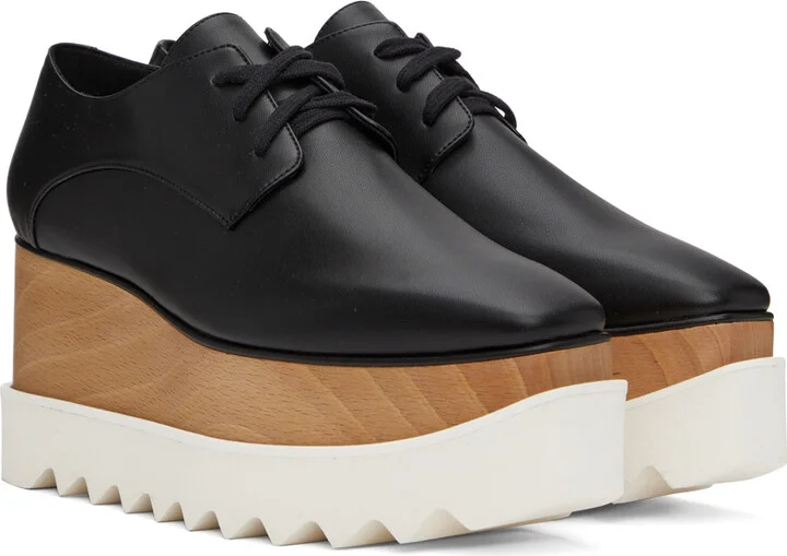 Stella McCartney Black Elyse Oxfords - Image 4