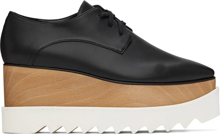 Stella McCartney Black Elyse Oxfords