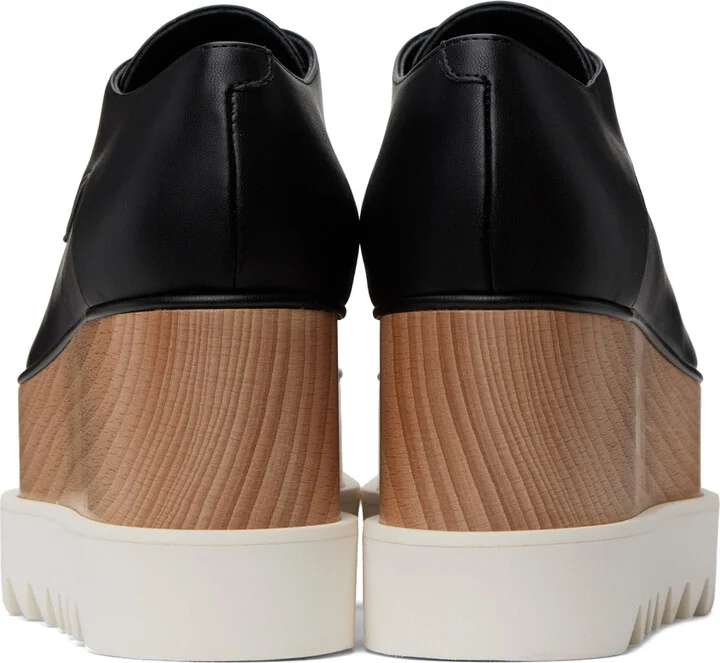 Stella McCartney Black Elyse Platform Derbys - Image 2