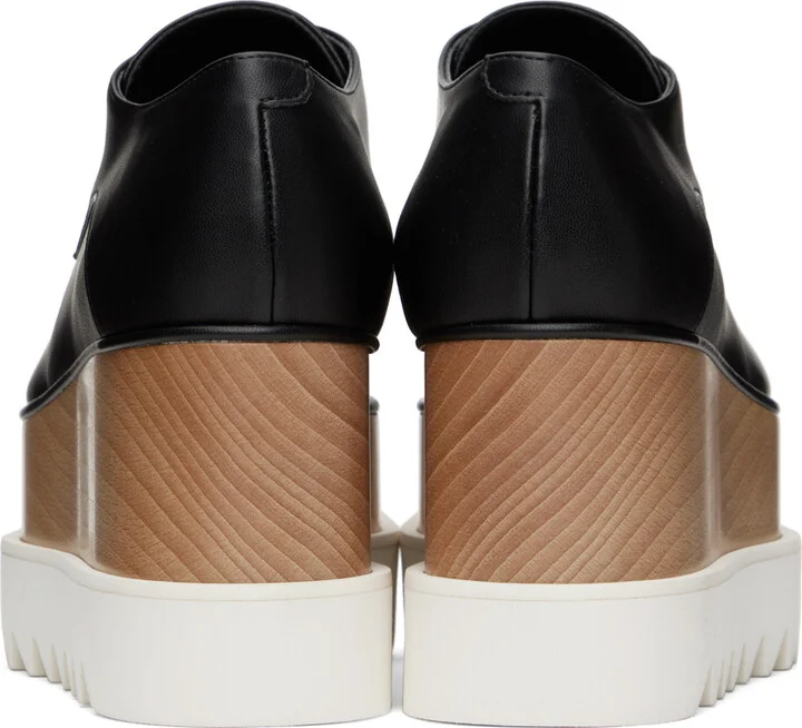 Stella McCartney Black Elyse Platform Derbys - Image 2
