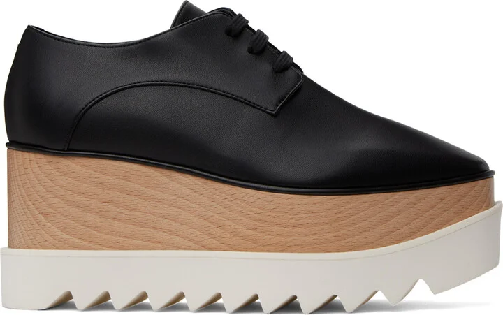 Stella McCartney Black Elyse Platform Derbys