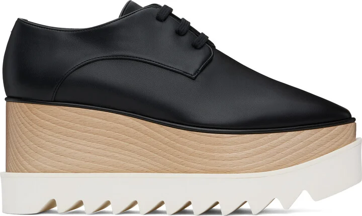 Stella McCartney Black Elyse Platform Derbys