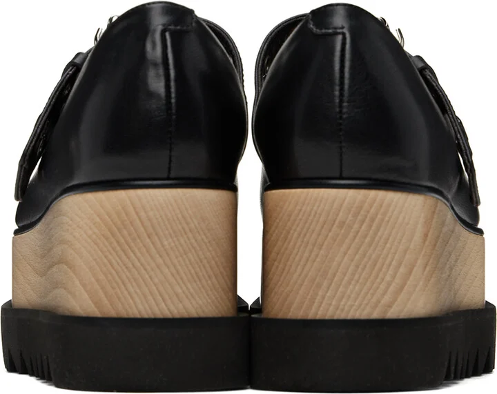 Stella McCartney Black Elyse Star-Studded Loafers - Image 2