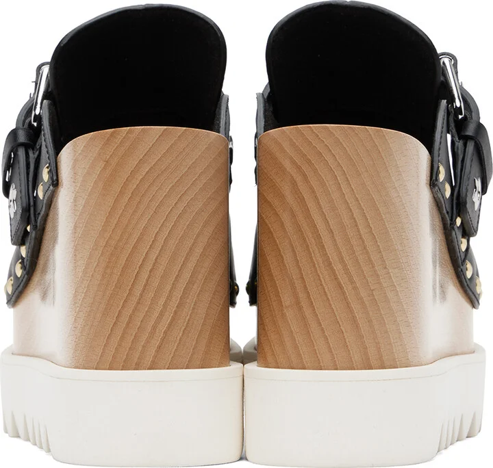 Stella McCartney Black Elyse Star-Studded Slip-On Loafers - Image 2