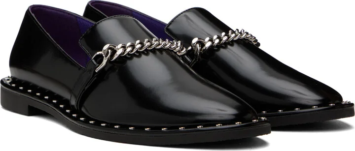 Stella McCartney Black Falabella Loafers - Image 4