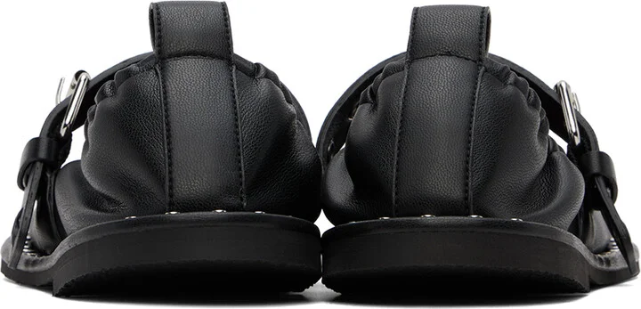 Stella McCartney Black Falabella Star-Studded Ballerina Flats - Image 2