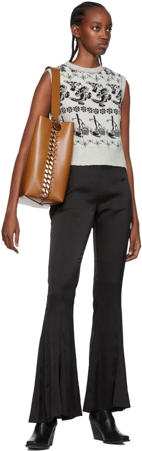 Stella McCartney Black Faux-Leather Cowboy Boots - Image 5