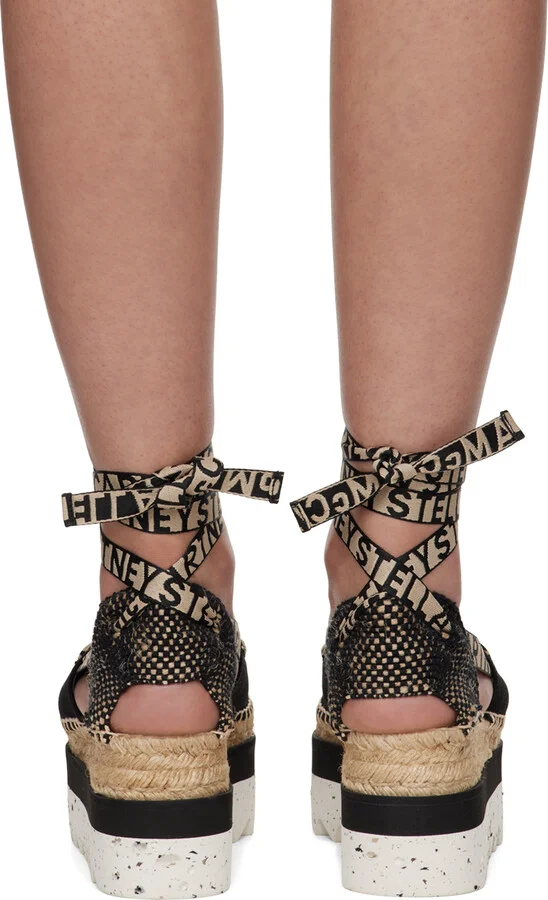 Stella McCartney Black Gaia Platform Espadrilles - Image 2