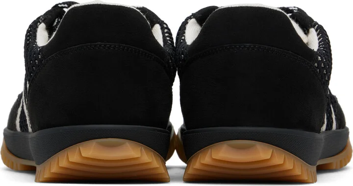 Stella McCartney Black & Gray S-Wave Sport Mesh Paneled Sneakers - Image 2