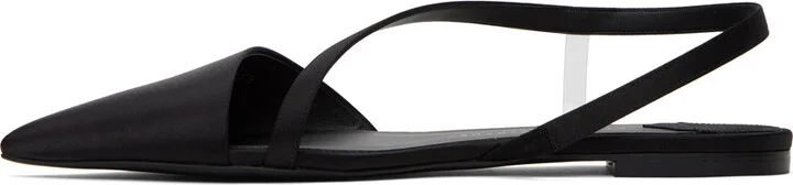 Stella McCartney Black Iconic D'Orsay Slippers - Image 3