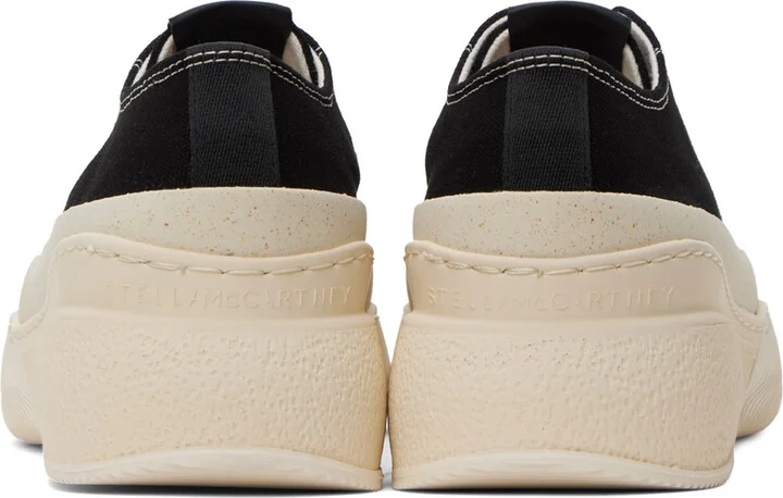 Stella McCartney Black Loop Canvas Low-Top Sneakers - Image 2