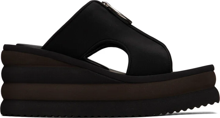Stella McCartney Black Scuba Slides