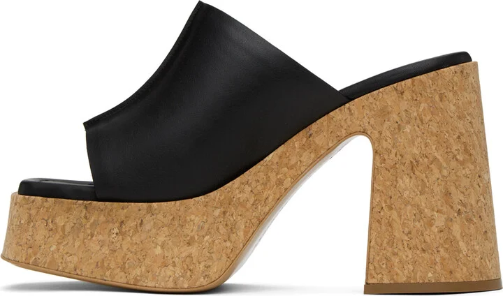Stella McCartney Black Skyla Platform Heeled Sandals - Image 3