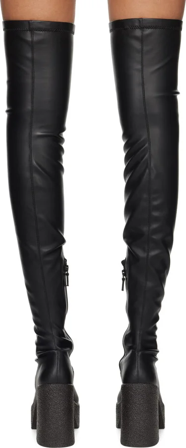 Stella McCartney Black Skyla Tall Boots - Image 2